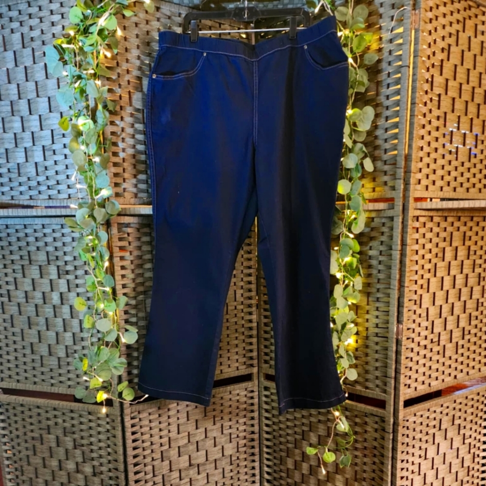 Just My Size plus size 22/24W stretch pull on jeans.